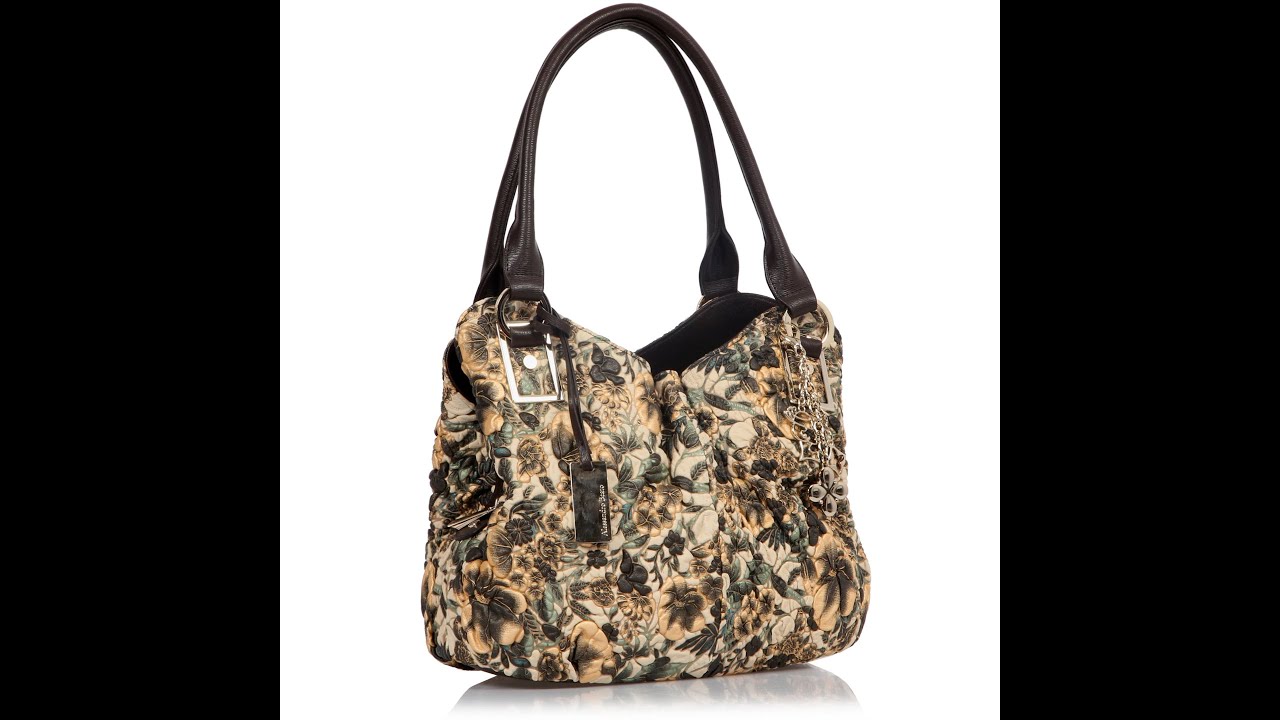 Сумка Alessandro Beato 168 1474 2784 brown beige flowers