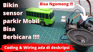 Buat sensor parkir mobil yang dapat berbicara | Modul Mp3 DFPlayer mini Mp3 TF 16P [#Tutorial18]