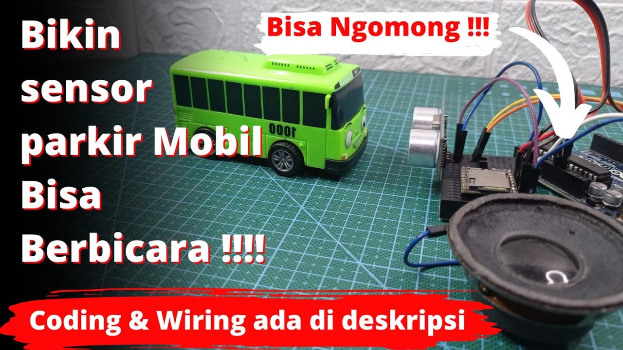 Buat sensor parkir mobil yang dapat berbicara | Modul Mp3 DFPlayer mini Mp3 TF 16P [