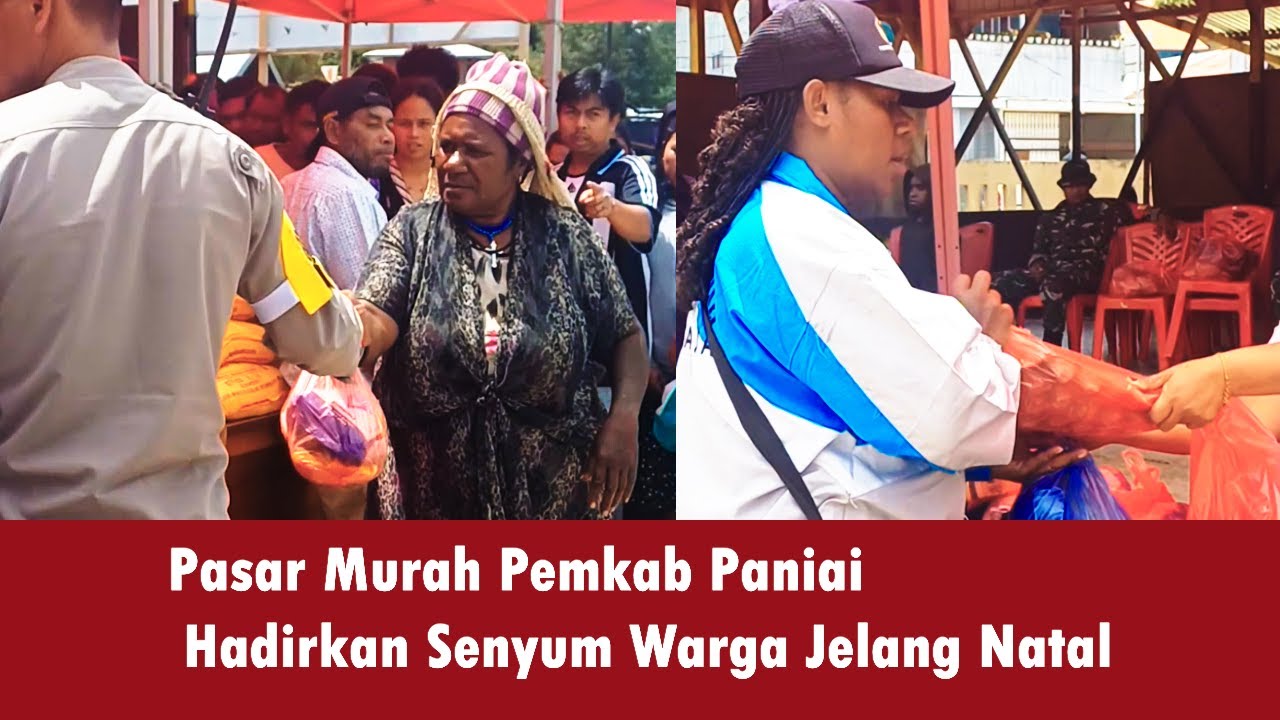 Pasar Murah Pemkab Paniai, Hadirkan Senyum Warga Jelang Natal