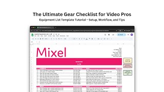 Equipment List Template Tutorial – Setup, Workflow, and Tips