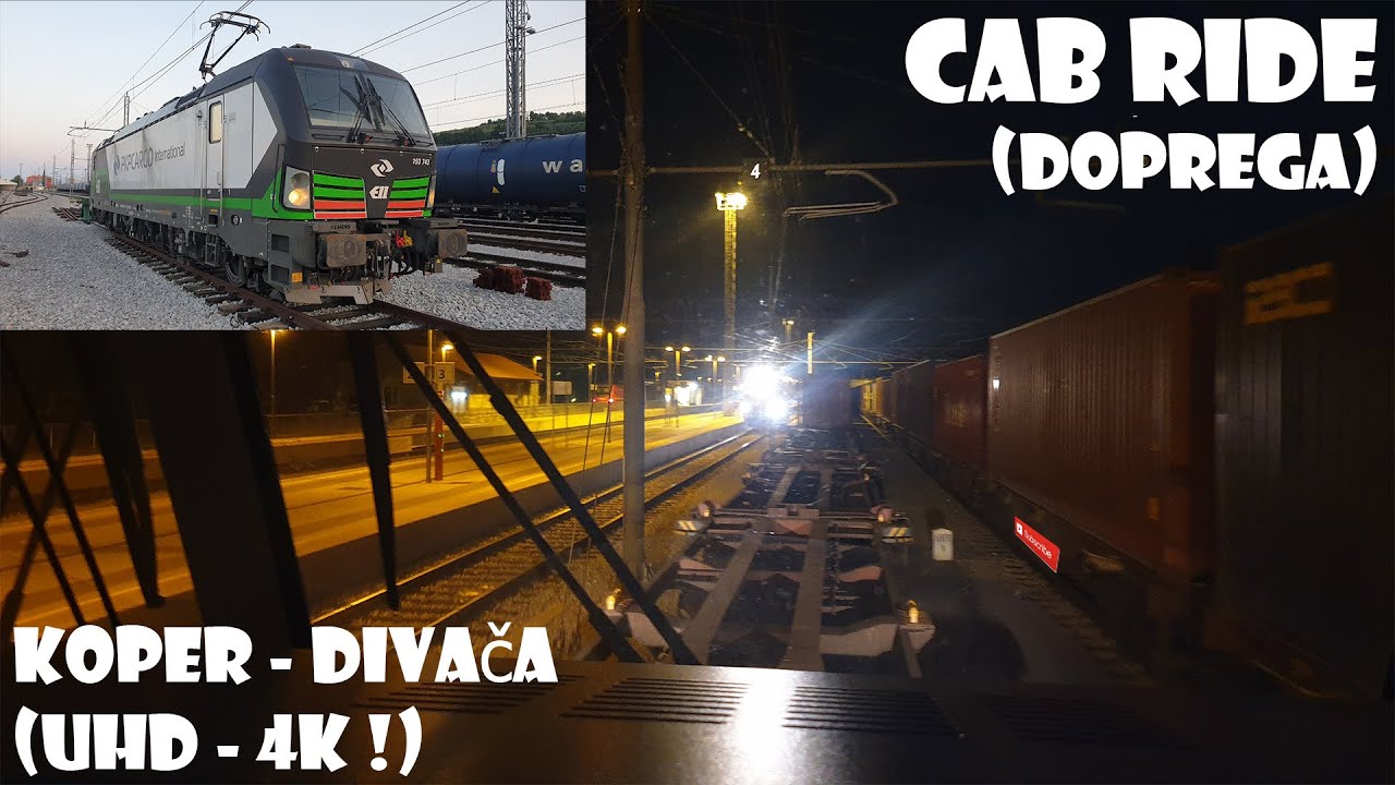 Cab ride (Führerstandsmitfahrt) (doprega) Koper - Divača (UHD - 4K !)