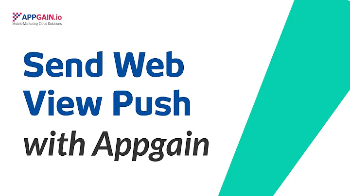 How to Send Text + Web View Rich Push Notification via Appgain