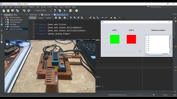 30. Comunicación USB PIC 18F4550  y Java - Leer pulsadores desde interfaz gráfica.