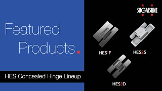 The Ultimate Concealed Hinges: The HES Series