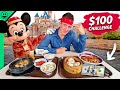 $100 Disney Food Challenge in Hong Kong!! Most Expensive Food in Asia!!