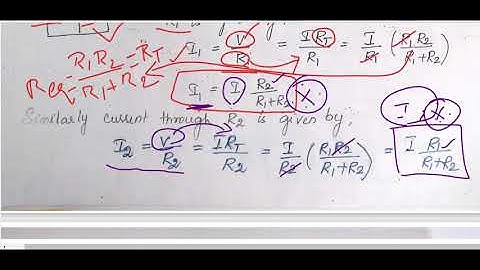 BE8255  Unit 1 Current and Voltage Division rule