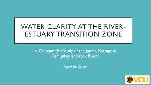 Microbial Source Tracking of Fecal Contamination in the James River