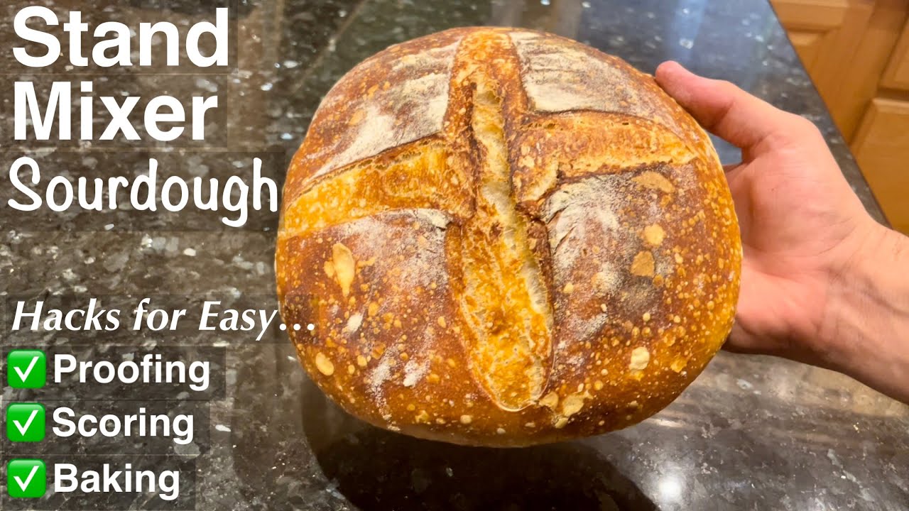 Easy Method for Making Sourdough Bread with a Stand Mixer 