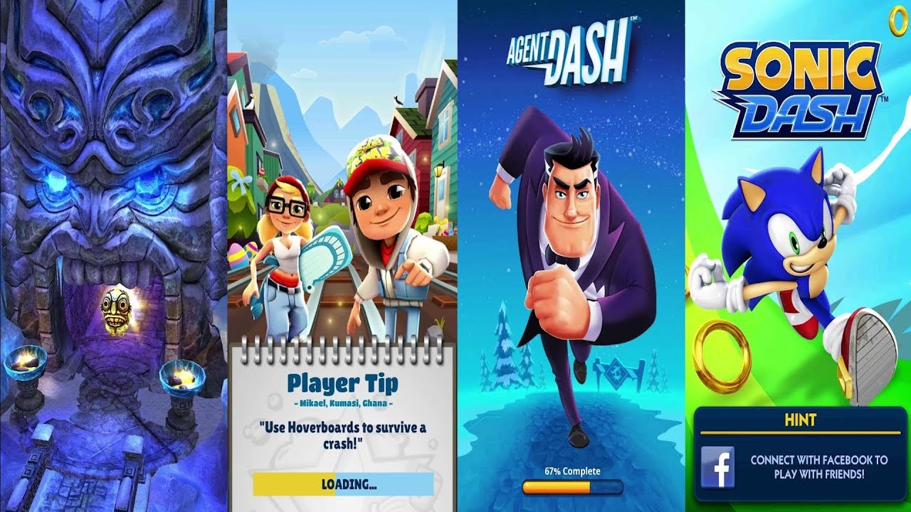 Temple Run 2 Frozen Shadows Vs Subway Surfers Iceland Vs Agent Dash Vs ...