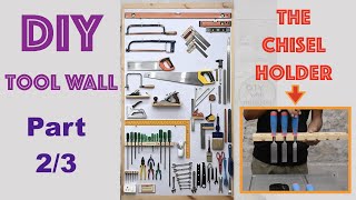 DIY chisel holder | chisel rack | workshop tool storage solution | weekend woodworking project