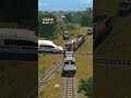 ICE High Speed ​​Train Stopped, There Were Many Locomotives Passing By #train #railroad #railway