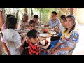 Cooking for family lunch / Seyhak and grandmother pick cucumber for our recipe / Sreypov life show