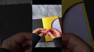 DIY- Mother's Day greeting card with yellow and pink color
