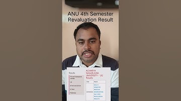 #acharyanagarjunauniversity #exam #4thsemester #revaluation