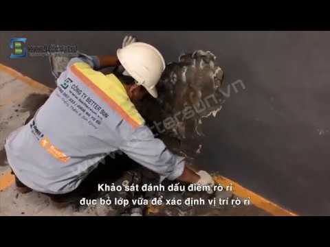 Video Quy trình thi công xử lý rò rỉ nước chống thấm ngược... - youtube