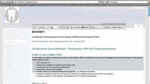 Wiki Table of Contents