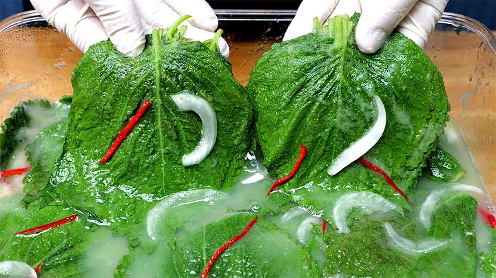 깻잎 물김치가 이렇게 맛있다니 놀랍습니다