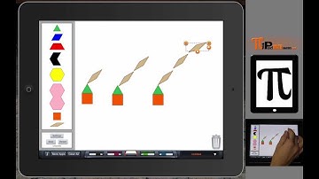 PiPad Mathematics: BrainingCamp Pattern Blocks iPad app on algebra Patterns