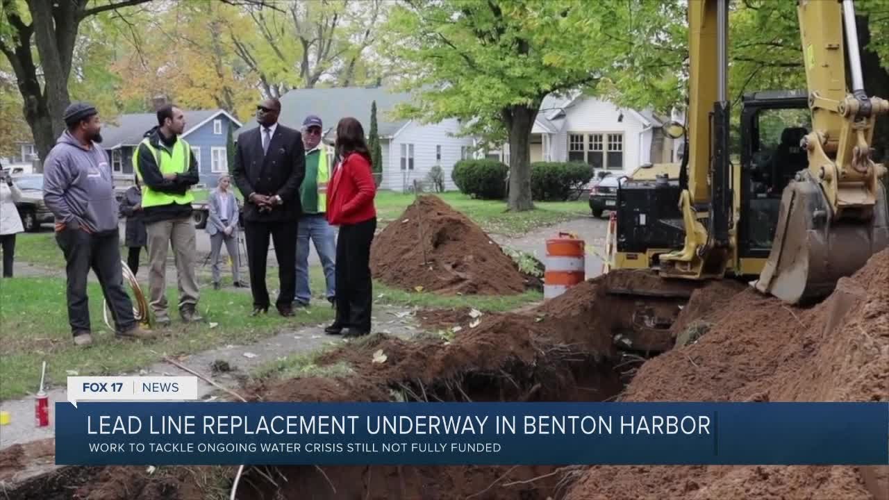 Lead line replacement underway in Benton Harbor YouTube