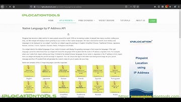 How to add Native Language by IP Address API into your web page