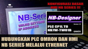#5 Praktik PLC Omron -  Konfigurasi Dasar HMI dan Cara Hubungkan PLC Omron CP1L to HMI NB Series