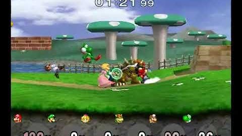 Super Smash Bros. Melee CrazyMod UE/Debug Menu - Super Mario Mushroom are Deadly
