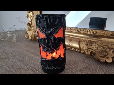 Porte-bougie Monstre Halloween | Décoration Maison Hantée - Avec Bougie LED