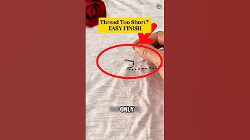 Perfect Finish! How to End a Stitch the Easy Way Short or Long Thread! #shorts #sewing #tipandtricks