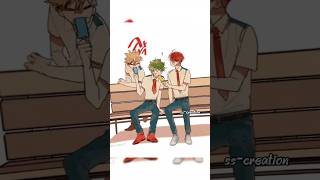 baku x deku x todo 🥰❤ #mha #bakudeku #todoroki #cute #trendingshorts