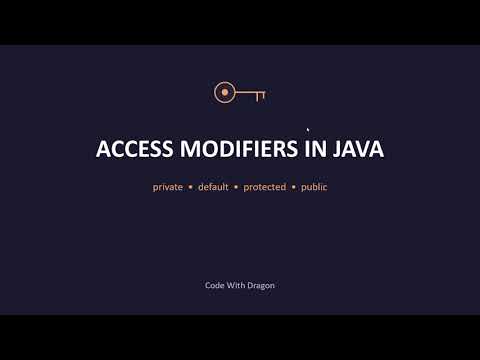 Access Modifiers | Java Programming Full Course Tamil | Code With Dragon