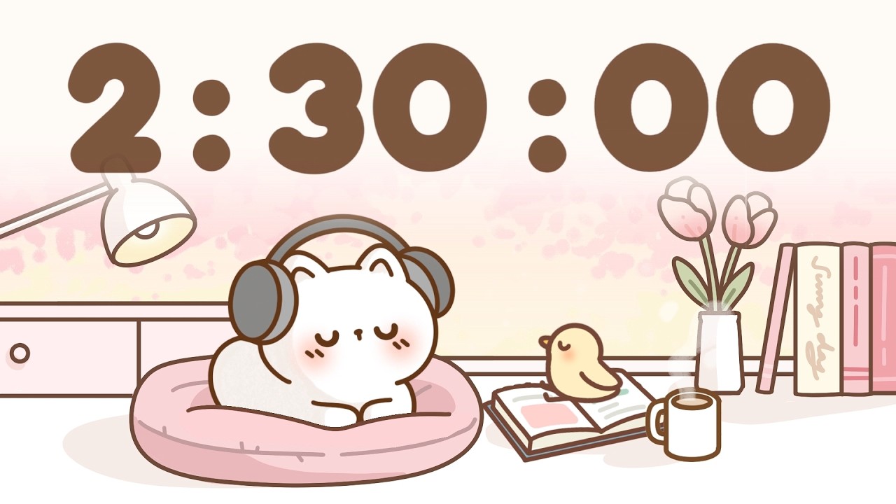 150 Minute Timer 🐱 2 hour 30 minute Study Timer for Classroom Focus ...
