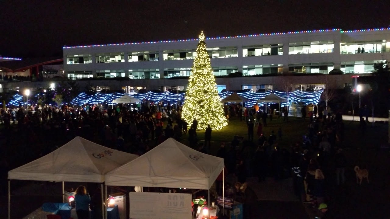 Google Kirkland Christmas Lights thing YouTube