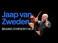 Capture de la vidéo Jaap Van Zweden Conducts Brahms Symphony No. 4 (Excerpt)