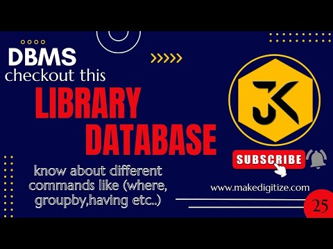 25| Mastering SQL Queries for Library Databases | WHERE, GROUP BY, HAVING, ORDER BY |Practical #gate