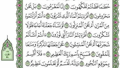 56  سورة الواقعة القرآن الكريم