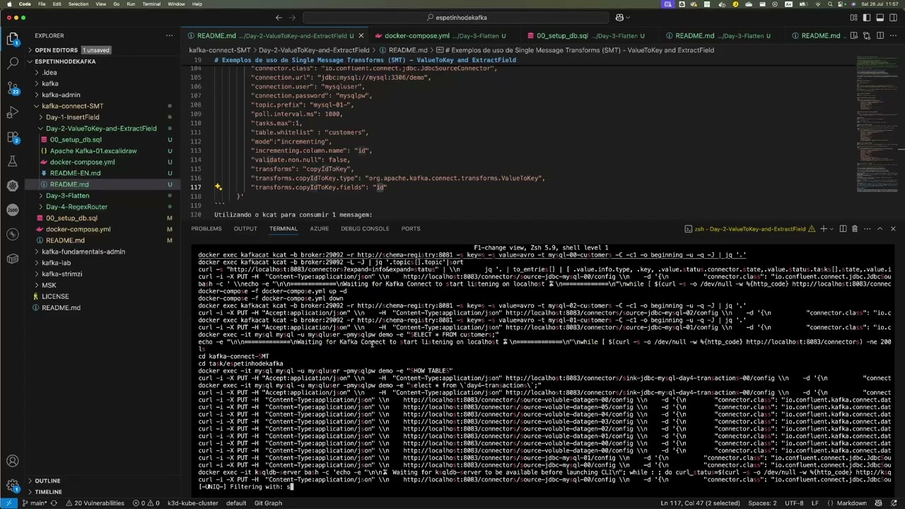🔑Kafka Connect ValueToKey & ExtractField SMT - Gerenciamento de Chaves | Tutorial Prático