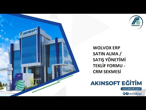 WOLVOX ERP Satın Alma / Satış Yönetimi - Teklif Formu - CRM