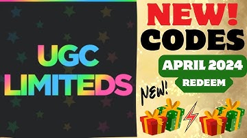 UGC LIMITED CODES 2024 | ROBLOX UGC LIMITED CODES 2024 27-APRIL | REDEEM CODE UGC LIMITED