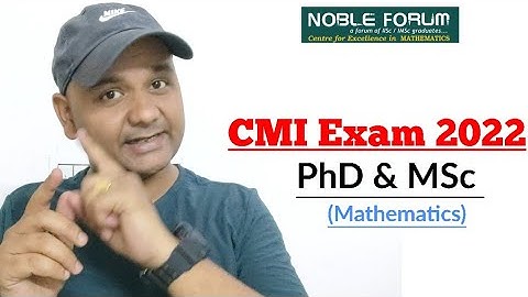 CMI MSc & PhD Exam 2022