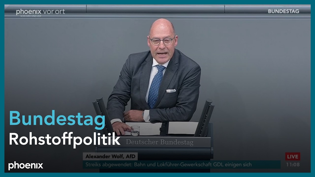 Bundestagsdebatte zur Rohstoffpolitik am 27.02.26