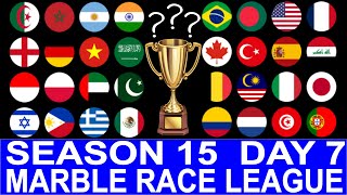Marble Race League SEASON 15  Day 7 Marble Race in Algodoo
