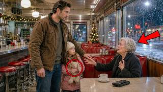 Sad Elderly Billionaire Alone on Christmas Eve, Until a Single Dad and His Daughter Walk In…
