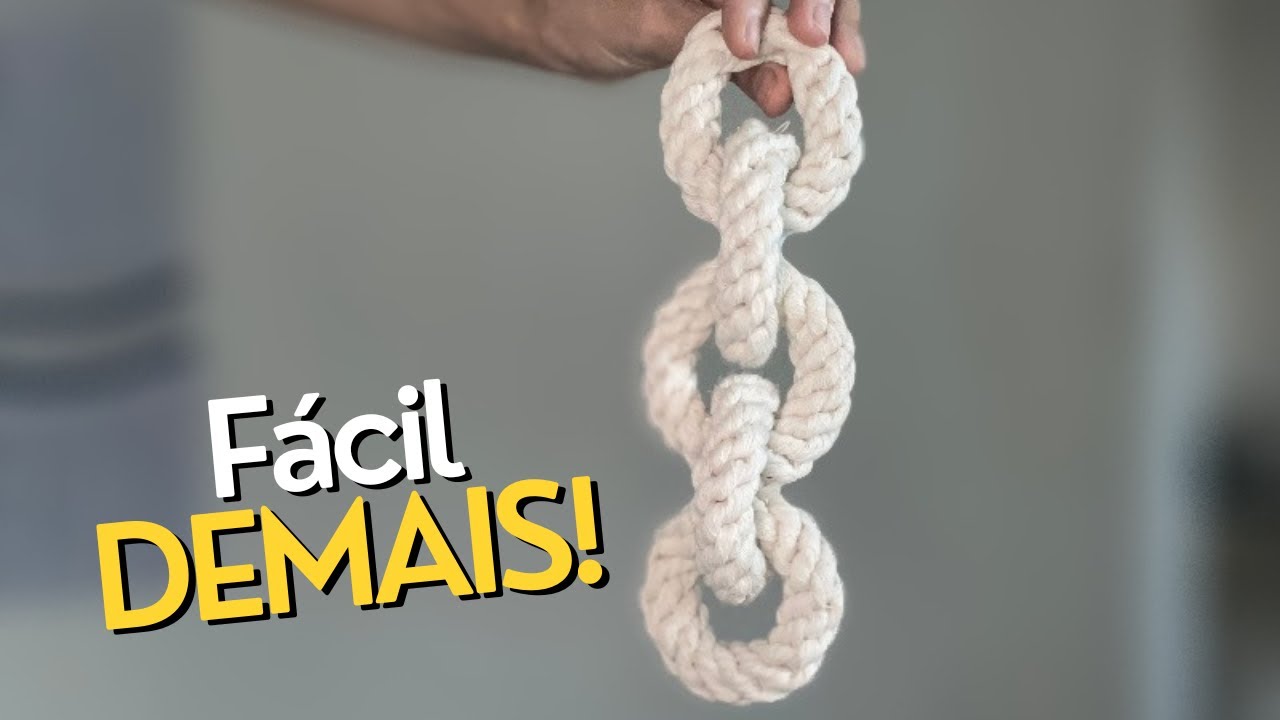 Aprenda a fazer uma corrente de macramê