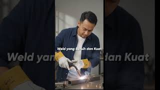 Hasil Las Pro Cuma Pakai Kawat Ini! #kawatlas #nikkosteel #weldingindonesia #alatlas #perkakastukang