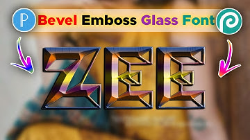 New Bevel Emboss Glass Font - How To Make New Glass Font In Photopea Pixellab - Zarraq Creation