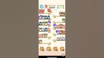 Color Cat Sort Cute Cat Game Level 206 #shorts #shortsfeed #cat #gaming