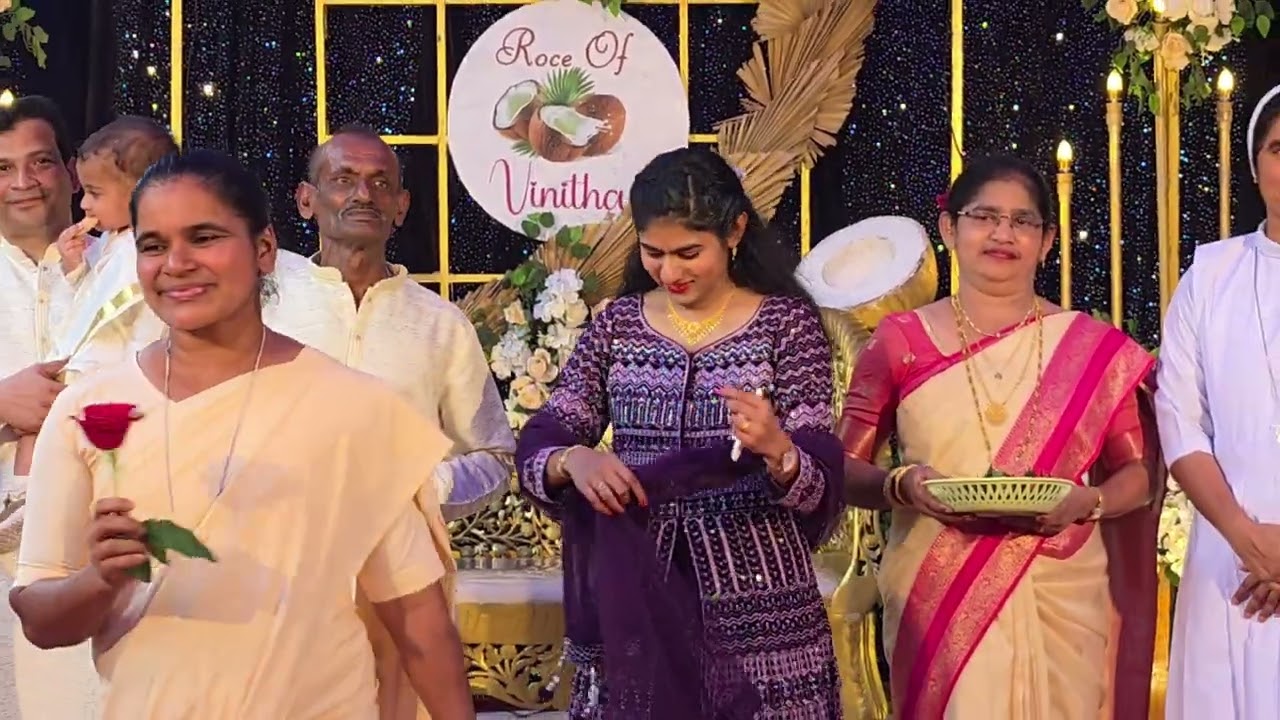 Roce Ceremony of Vinitha. Vittal Mangalore