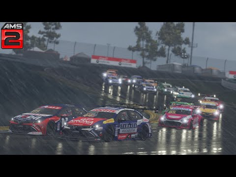 AMS2 | VR | Rain and thunderstorm in a stock car race at Interlagos |