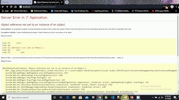 06b - Error Fixed in Delete Product - Inventory System Project in ASP.NET MVC 5 in Urdu/Hindi